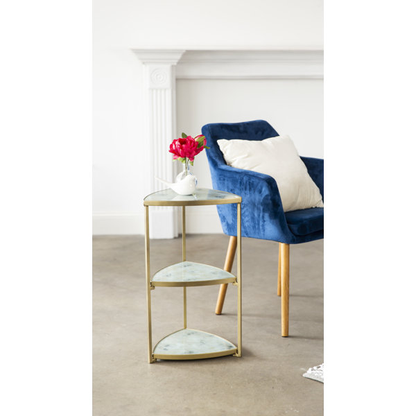 Prima Design Source Glass Top Cross Legs End Table with Storage Wayfair